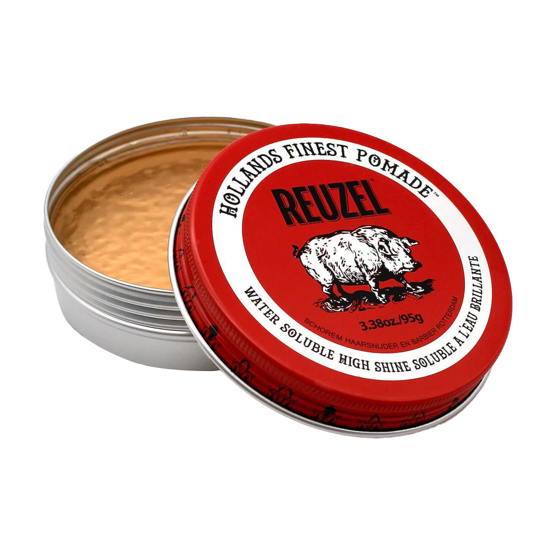 Помада для укладання волосся Reuzel Red Pomade Water Soluble High Sheen, 95 г
